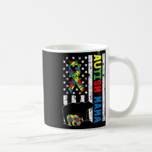 Caneca De Café Mama Bear Correspondendo Autismo Familiar Oferece