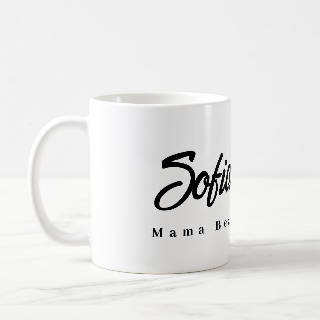 Caneca De Café Mama Bear Custom Coffee Mug (Esquerda)