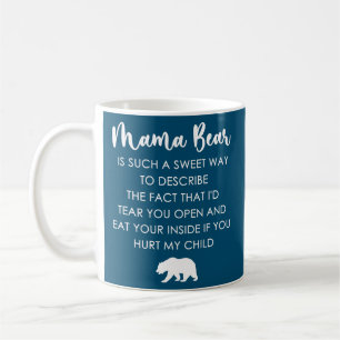 Caneca De Café Mama Bear É Uma Maneira Muito Doce 