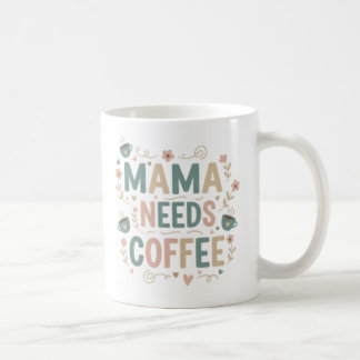 Caneca de Café Mama | Caneca Cerâmica Dia das Mães