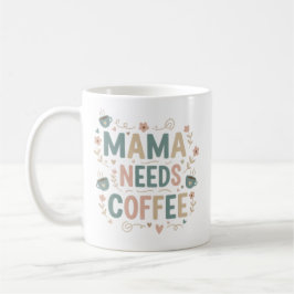Caneca de Café Mama | Caneca Cerâmica Dia das Mães
