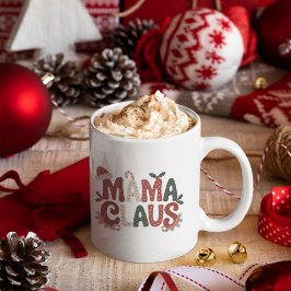 Caneca De Café Mama Claus Christmas