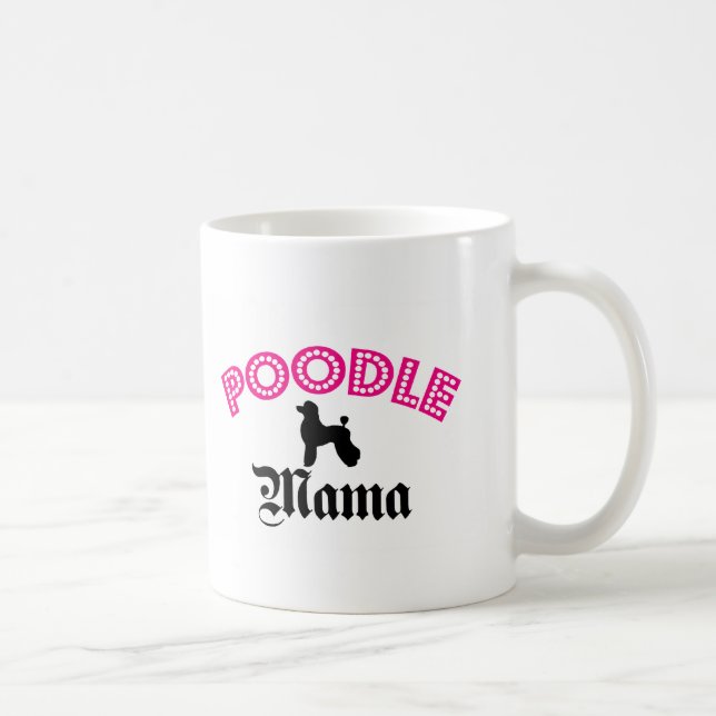 Caneca De Café Mama da caniche (Direita)