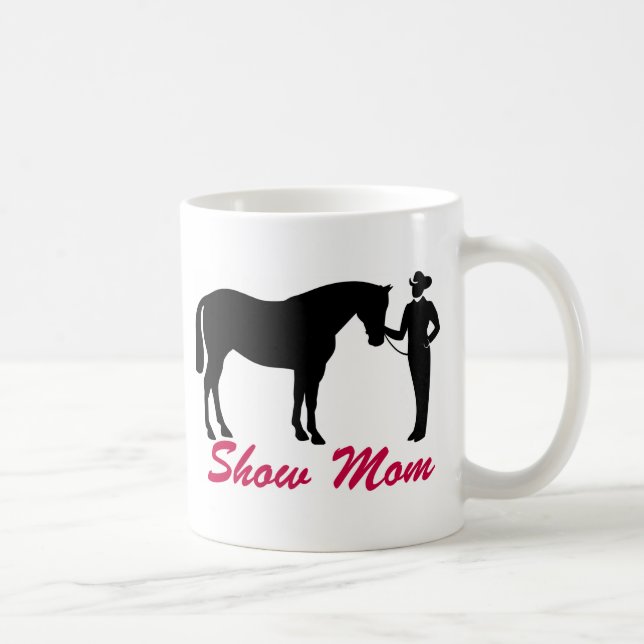 Caneca De Café Mamã da mostra do cavalo (Direita)