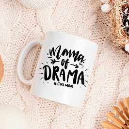 Caneca De Café Mama de Drama #namorada engraçada