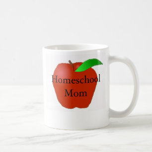 Caneca De Café Mamã de Homeschool com Apple