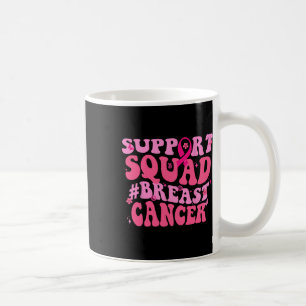 Caneca De Café Mama de Suporte à Consciência do Cancer Rosa