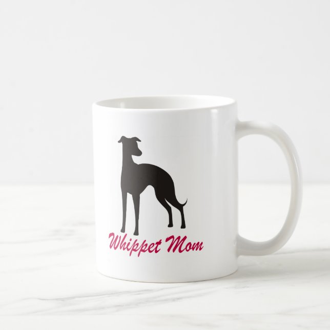 Caneca De Café Mamã de Whippet (Direita)
