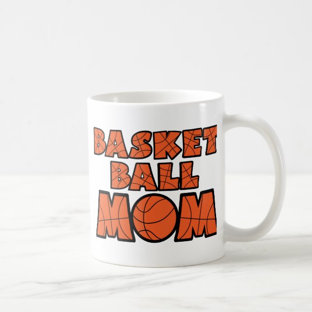 Caneca De Café Mamã do basquetebol (Direita)