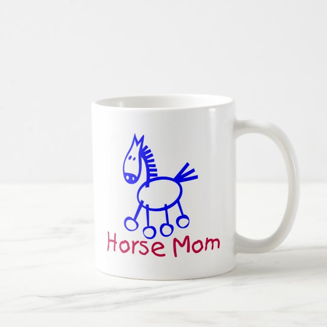 Caneca De Café Mamã do cavalo de vara (Direita)