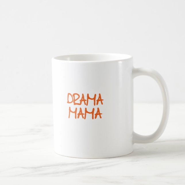 Caneca De Café Mama do drama (Direita)