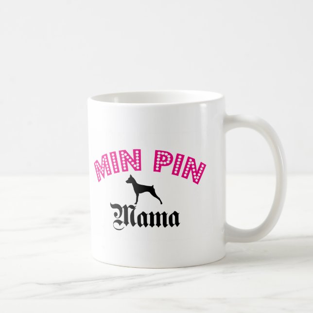 Caneca De Café Mama do Pinscher diminuto (Direita)