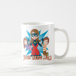 Caneca De Café Mamã do super-herói