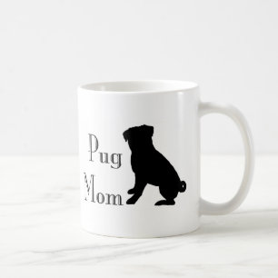 Caneca De Café Mamã extravagante do Pug