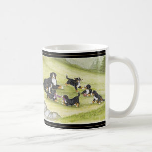 Caneca De Café Mamã & filhotes de cachorro