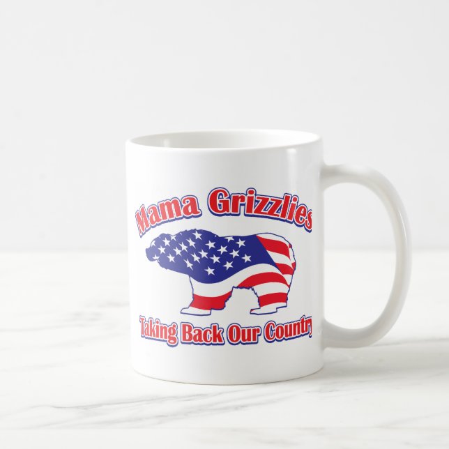 Caneca De Café Mama Grizzlies (Direita)