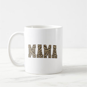Caneca De Café MAMA Impressão Animal Letreiro em Arco