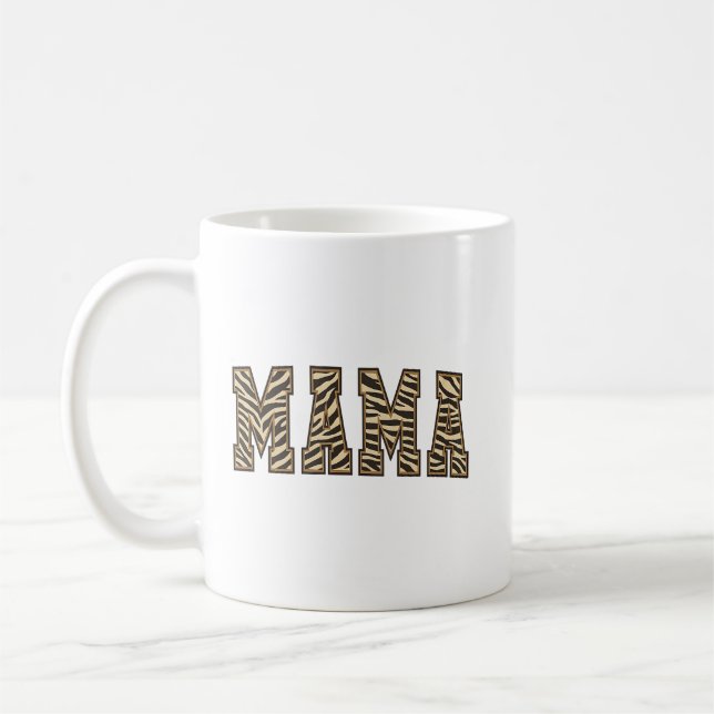 Caneca De Café MAMA Impressão Animal Letreiro em Arco (Esquerda)