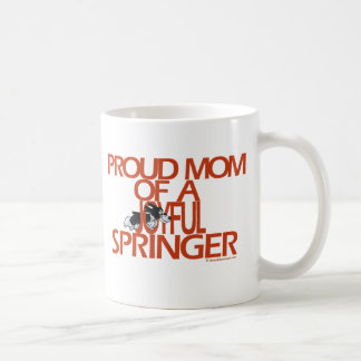 Caneca De Café Mamã orgulhosa de Springer alegre