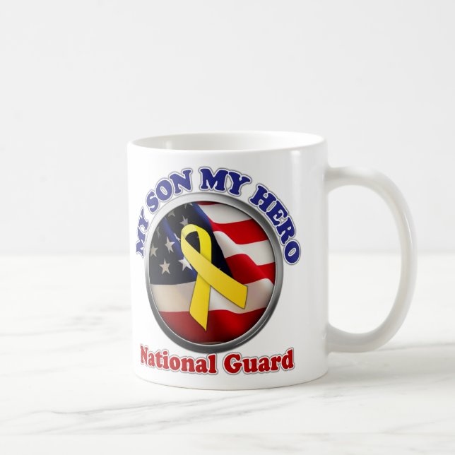 Caneca De Café Mamã orgulhosa - guarda nacional (Direita)