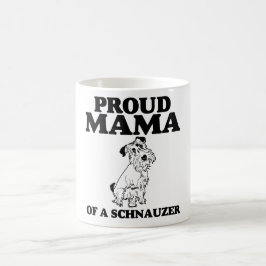 Caneca De Café Mama orgulhoso de um Schnauzer