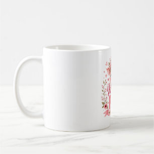 Caneca De Café Mama Porca Floral Rosa Cute Animal de Fazenda Mate
