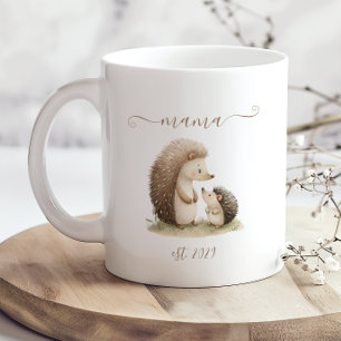 Caneca De Café Mama Querida Estabelecida Ourigos Aquarela