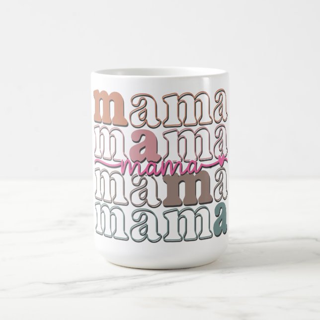 Caneca De Café Mama Retro Fofo (Centro)