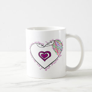 Caneca De Café Mama Revelação Desenho e poema