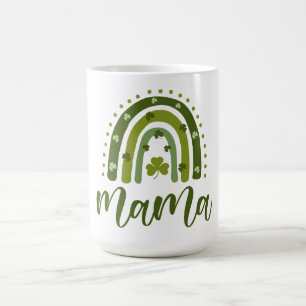 Caneca De Café Mama Rua, o Dia Verde do Patrick Shamrock Rainbow