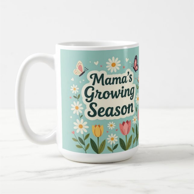 Caneca De Café Mama temporada de crescimento vida de mãe (Esquerda)