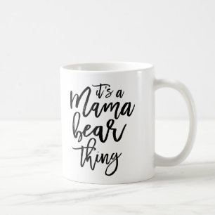 Caneca De Café Mama Urso Mãe Tipografia