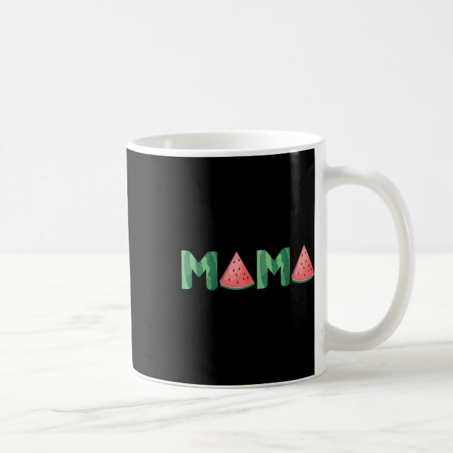 Caneca De Café Mama Watermelon Funny Summer Fruta Gift - Excelent (Direita)