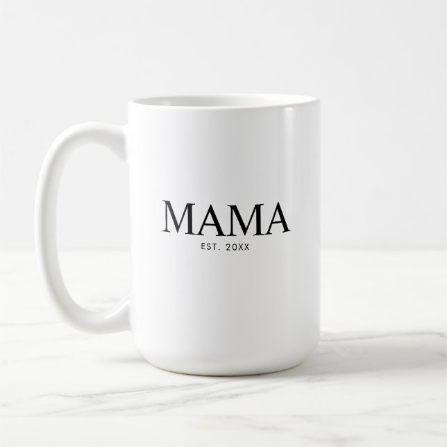 Caneca De Café Mama Year Established (Esquerda)