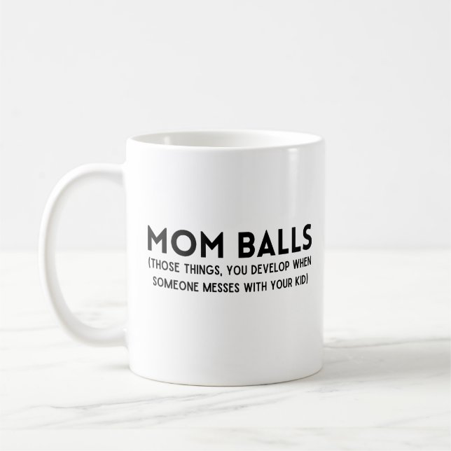 Caneca De Café Mamãe Balls (Esquerda)