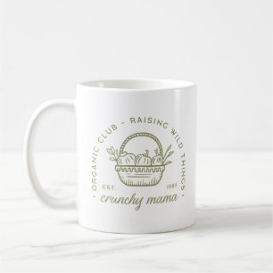 Caneca De Café Mamãe biológica vegetariana ecologicamente compatí