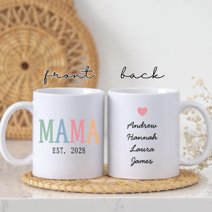 Caneca De Café Mamãe Cor Personalizada Dia das Mães Vida de M