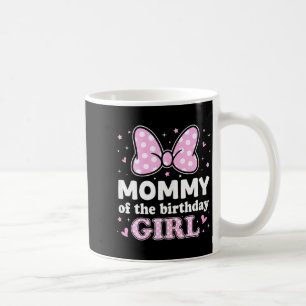Caneca De Café Mamãe da menina aniversariante laço rosa família