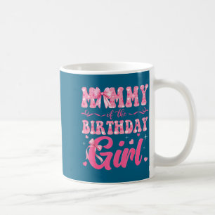 Caneca De Café Mamãe Da Menina Do Aniversário Família Nk Coquette