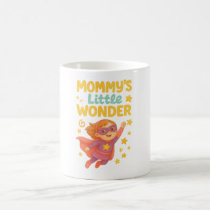 Caneca De Café Mamãe da Pequena Maravilha da - Design de Super H