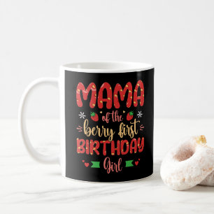 Caneca De Café Mamãe Da Primeira Rapariga De Aniversário, Mãe Eng