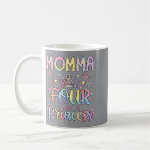 Caneca De Café Mamãe da Princesa dos Quatro Anos, Menina de 4 Ano