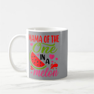 Caneca De Café Mamãe de Cute no 1º Aniversário Melancia 1º Aniver