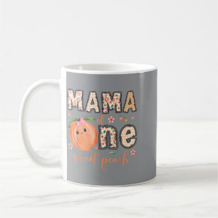 Caneca De Café Mamãe de um Doce Pêssego Menina de 1º Aniversário