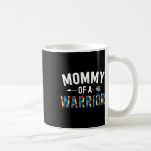 Caneca De Café Mamãe De Uma Família Guerreira Mãe Mundo Autismo A