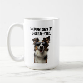 Caneca De Café Mamãe Diz Que Eu Sou Border Collie Engraçado e Bon