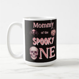 Caneca De Café Mamãe do Assustador Pinkoween Vintage Caveira