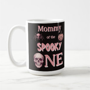 Caneca De Café Mamãe do Assustador Pinkoween Vintage Caveira
