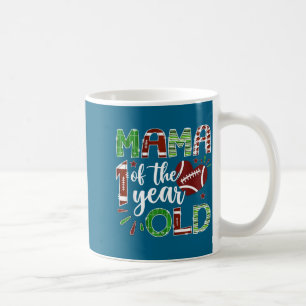 Caneca De Café Mamãe do Menino de 1 Ano de Futebol Primeiro Anive
