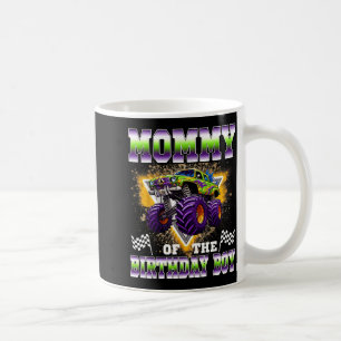 Caneca De Café Mamãe do menino de aniversário caminhão monstro an